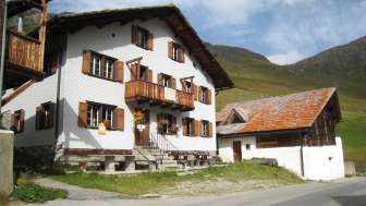 La pensione Alpenrose a Juf in Avers