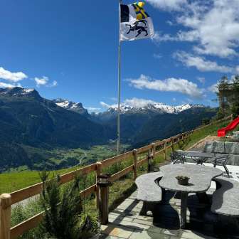 Vista dalla terrazza di Ustreia Orta
