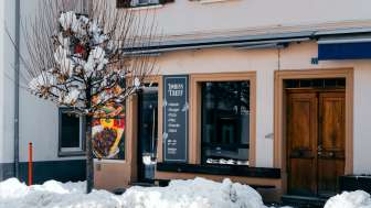 L'Imbiss Treff a Thusis in inverno