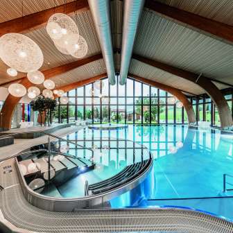 La piscina coperta dei bagni minerali di Andeer