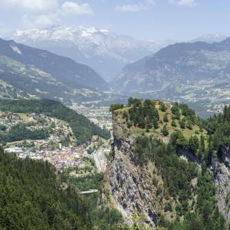 Il castello Hohen Rätien troneggia su Thusis