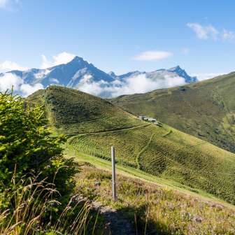 La malga Bischola sull'Heinzenberg