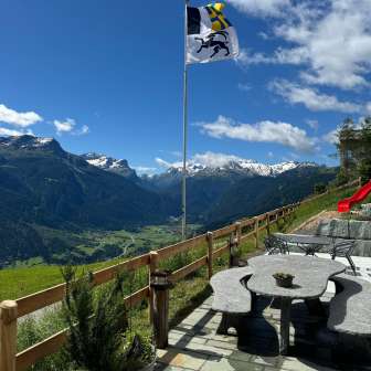 Vista dalla terrazza di Ustreia Orta