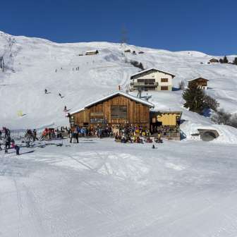 Il Sunna Bar nel comprensorio sciistico di Tschappina Heinzenberg