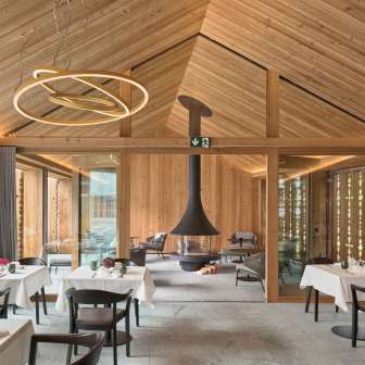 Il ristorante gourmet dell'Hotel Post ad Andeer