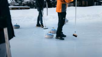 Il campo di ghiaccio naturale di Hüschera Splügen, con i suoi riccioli