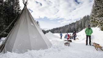 Il Tipi al bar dello slittino sullo Schamserberg