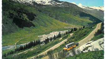 2026 Visita guidata del villaggio di Hinterrhein Nei tornanti sopra Hinterrhein Foto Edizione Engelberger Stans
