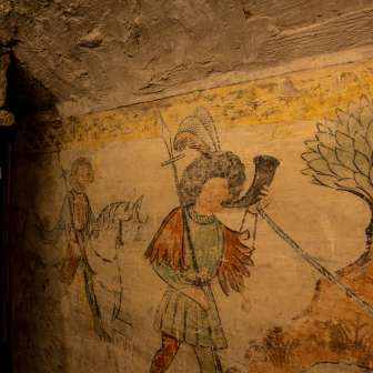 Le pitture murali originali nella Stoffelhaus sono ben conservate