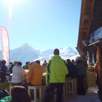 La vista del Piz Beverin dall'Älplibar Sarn