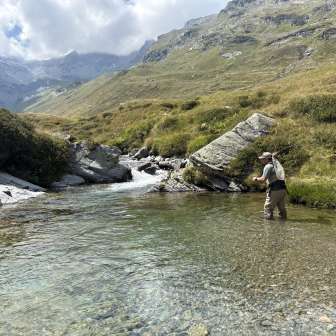 Pesca a mosca nella Rheinwald