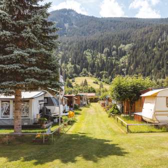 Il campeggio Andeer in estate