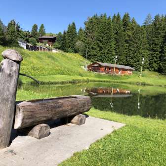 Fontana sul lago Patrutgsee a Oberurmein