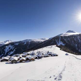 Obermutten in inverno