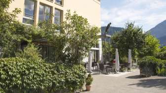 La caffetteria dell'Haus Viadi a Fürstenaubruck