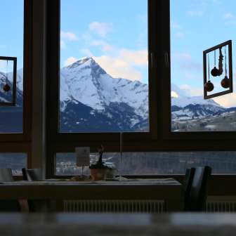 Il Piz Beverin del ristorante Scalottas di Scharans