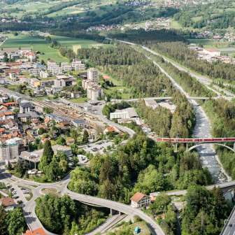 Vista di Thusis dal Känzeli