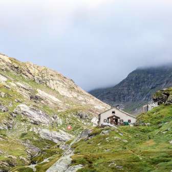 Il CAS Zapporthütte in estate