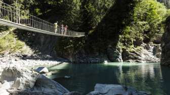 Il Pùnt da Suransuns nella gola della Viamala