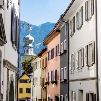La chiesa di Thusis da Altdorf