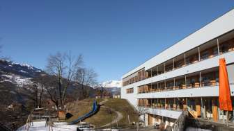 Il ristorante Scalottas con parco giochi