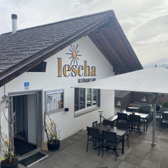 La terrazza del ristorante Lescha
