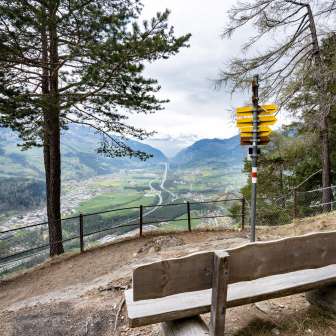 Punto panoramico di Crap Carschenna vicino a Sils i.D.