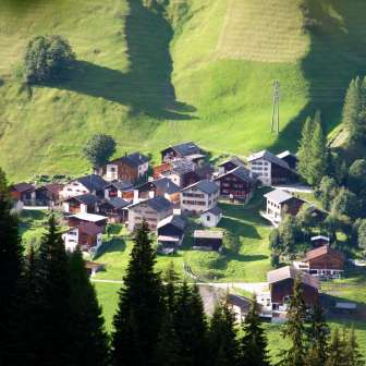 Medels nella Rheinwald in estate