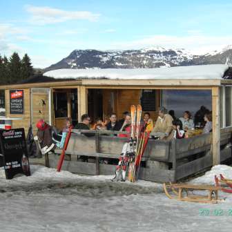 L'Hexa-Hütta nella stazione a valle di Sarn-Heinzenberg