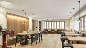 L'Hotel Post di Andeer con il suo pub