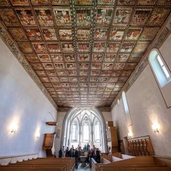 Il soffitto della chiesa di San Martino