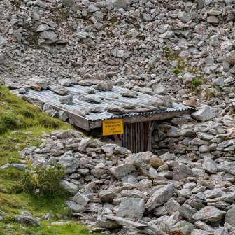 Ingresso alle miniere d'argento sull'Alpe Taspegn