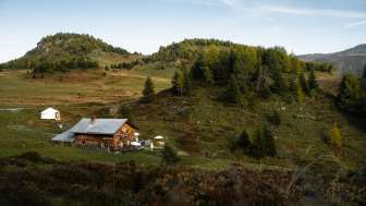 Il rifugio Feldis in estate