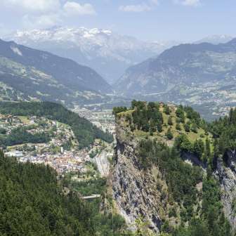 Il castello Hohen Rätien troneggia su Thusis