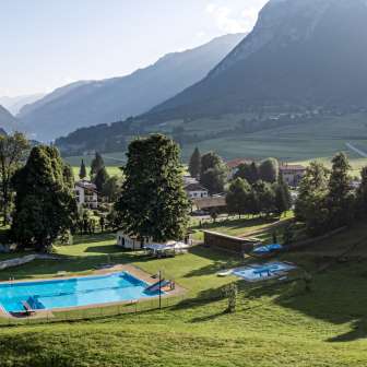 La piscina all'aperto dell'Andeer