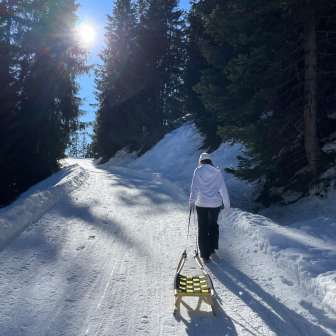 Pista da slittino sopra Lohn