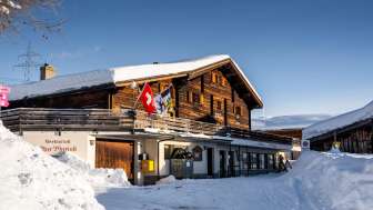 Il rifugio Obergmeind in inverno