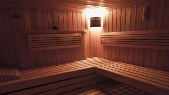 La sauna dell'Hotel Weiss Kreuz Thusis La sauna dell'Hotel Weiss Kreuz Thusis