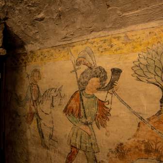 Le pitture murali originali nella Stoffelhaus sono ben conservate