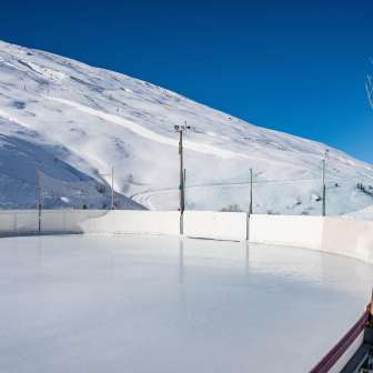 La pista di ghiaccio naturale di Avers-Juppa