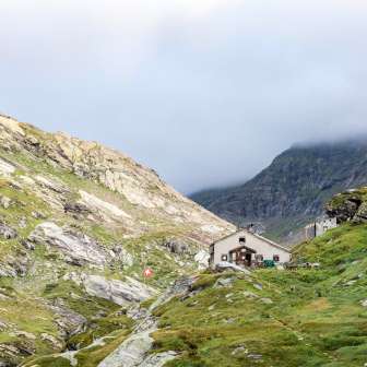 Il CAS Zapporthütte in estate