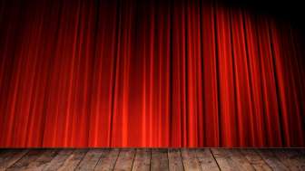 Teatro sipario palcoscenico