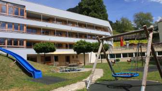 Il ristorante Scalottas con parco giochi