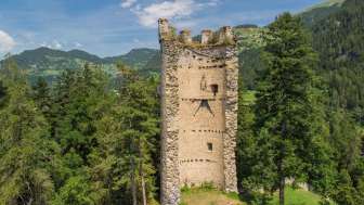 Le rovine del castello di Neu Sins / Canova Le rovine del castello di Neu Sins / Canova