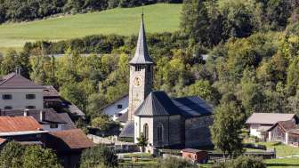 La chiesa di San Martino a Zillis-Reischen
