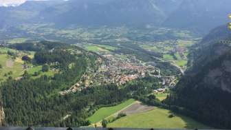 Vista dalle rovine del castello di Obertagstein