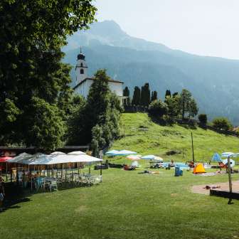 Il ristorante della piscina all'aperto Andeer