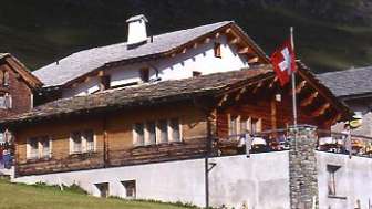 La Pensione Edelweiss a Juf in inverno